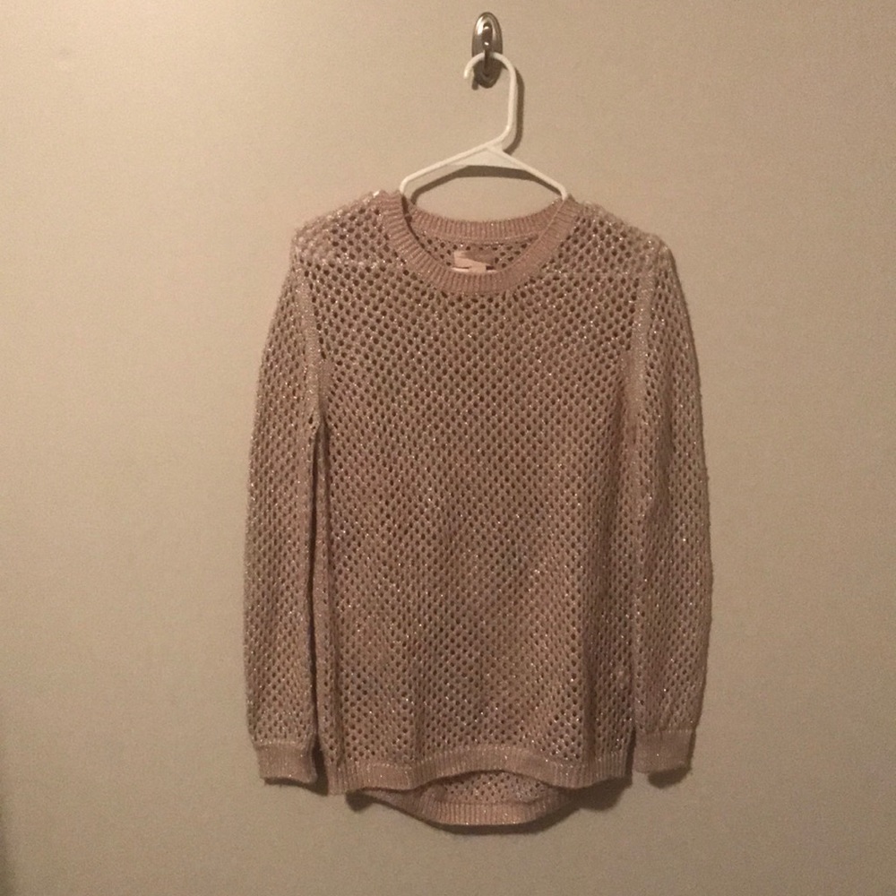 Pink Shimmer Sweater size Small